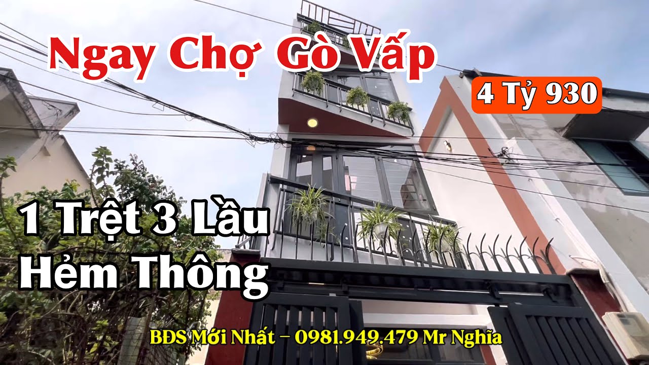 Nhà bán ngay chợ gò vấp sân bay Tân Sơn Nhất rất tiện