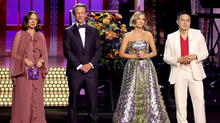 SNL stars Kristen Wiig, Maya Rudolph, Seth Meyers, and Bowen Yang roast Lorne Michaels at the Emmys
