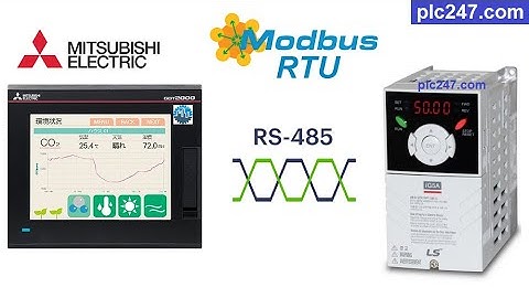 Mitsubishi HMI "Modbus RTU" LS iG5A Tutorial