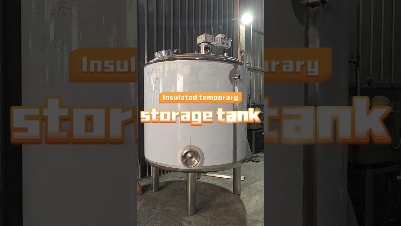 Insulated temporary storage tank​ 