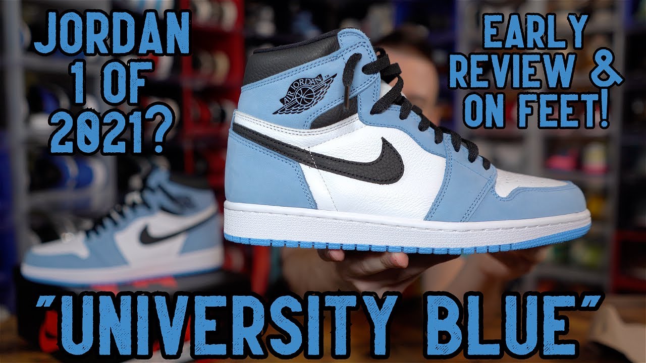 EARLY REVIEW & ON FEET 🥶 AIR JORDAN 1 HI "UNIVERSITY BLUE" 📈 JORDAN 1 OF 2021?
