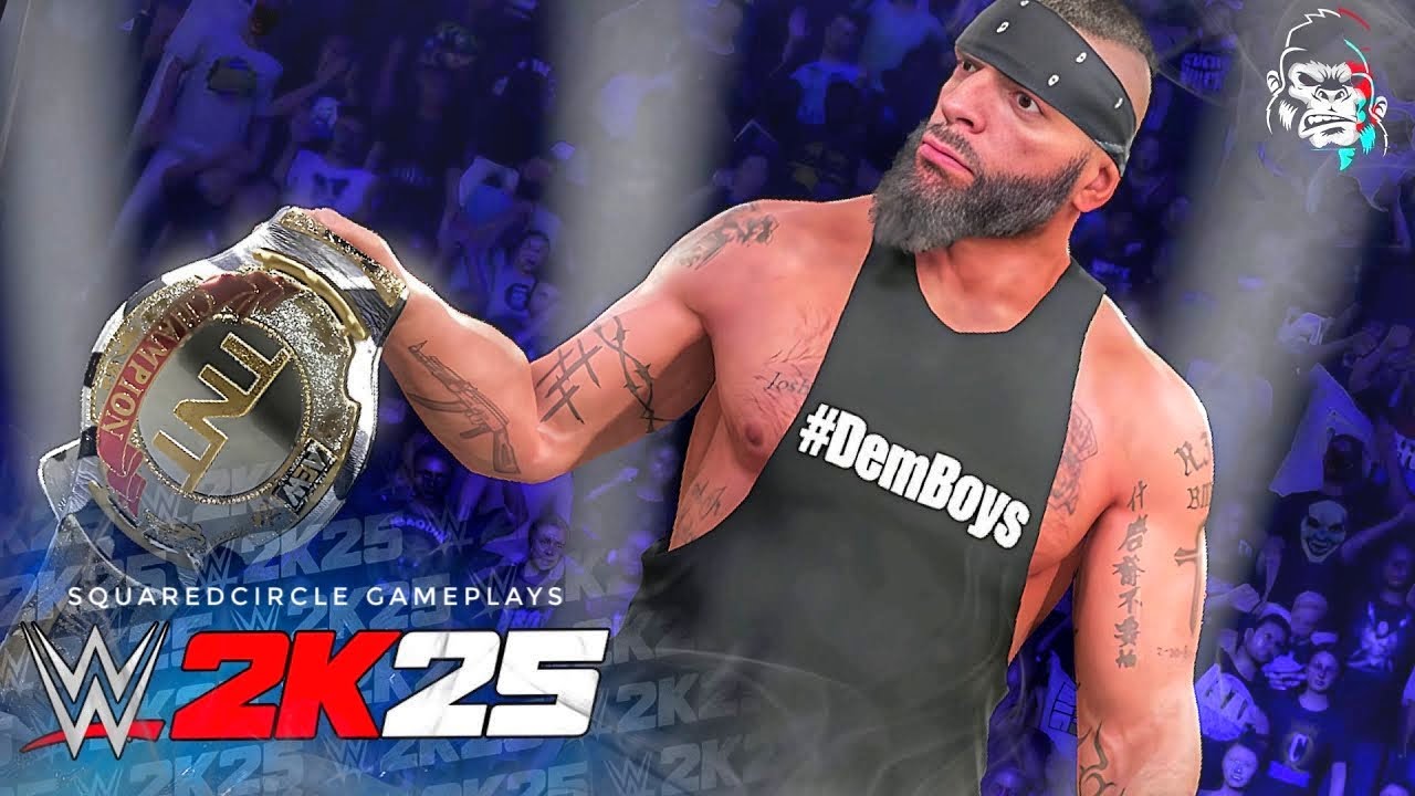 Выход Марка Бриско на ринг AEW в WWE 2K25 с модифицированным чемпионским поясом TNT | Новые обнов...