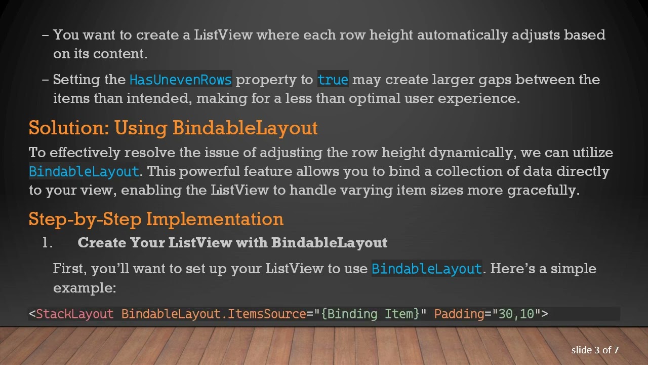 Create a Xamarin ListView with Auto-Fit Row Height for Enhanced Display