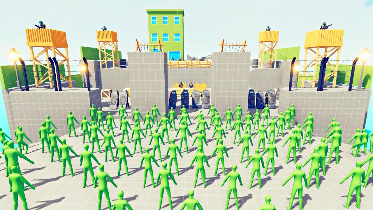 Zombie 100 Units vs Army - Totally Accurate Battle Simulator TABS