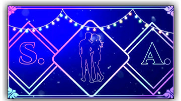 New 2021 Trending Romantic Couple Name Art Video States Editing in Kinemaster by Sajjad Creation