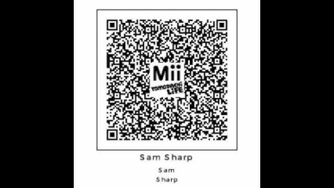 Tomodachi Life - Sam Sharp QR code