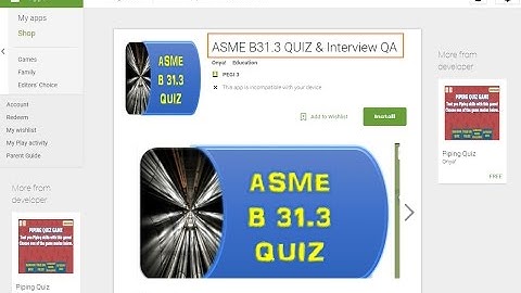 ASME B31 3 QUIZ | Process Piping Interview Question & Answers | Available in Play Store