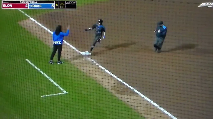 Duke softball's Rachel Crabtree hits home run vs. ...