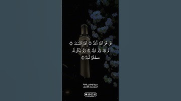 سورة الإخلاص كاملة … الشيخ سعد الغامدي | #الله #allah #القران_الكريم #القرآن_الكريم #foryou #fyp
