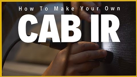 How To Make Your Own Impulse Response