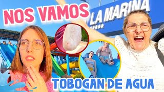 NOS VAMOS DE CAMPING + NOS TIRAMOS por un TOBOGÁN de AGUA (y pasa esto) + BUNGALOW TOUR  💦🏖☀️