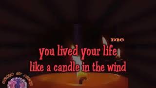 England&#39;s Rose - Elton John - Candle in the wind (con cori) (karaoke fair use)