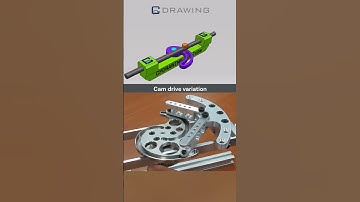 Cam drive variation #mechanical #engineering #mechanism #cad #solidworks #engenharia