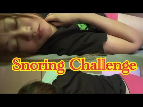 Snorting Challenge Snoring Challenge / Sleeping Challenge - YouTube