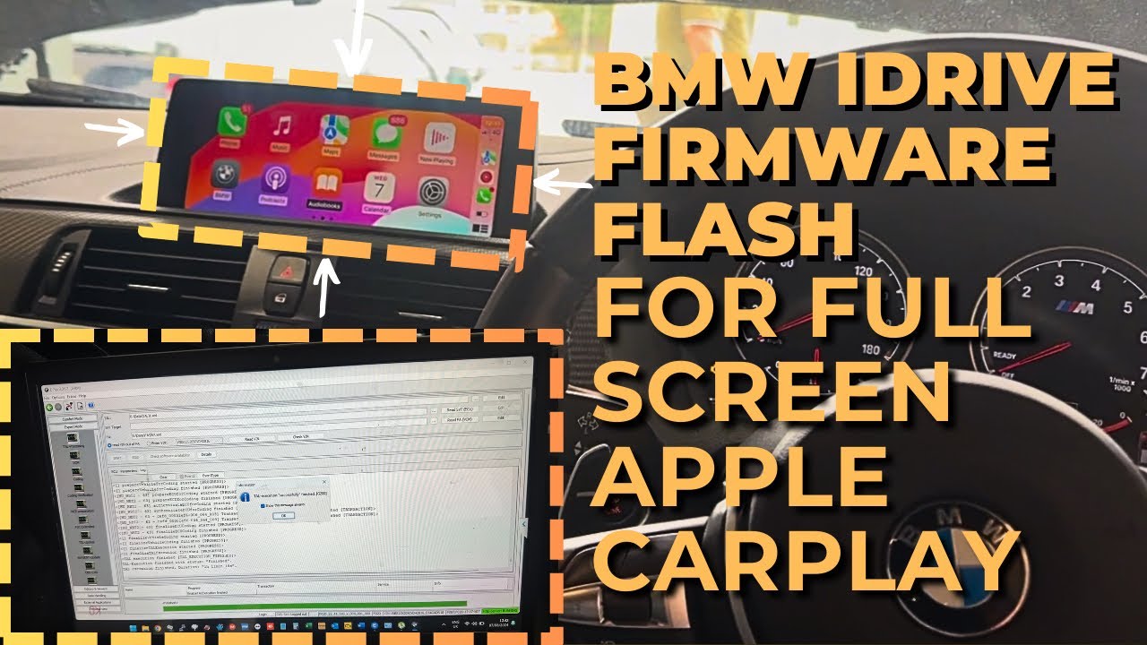 BMW IDRIVE FIRMWARE UPDATE FLASH FOR FULL SCREEN APPLE CARPLAY - YouTube