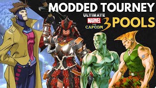 UMVC3 Mod Tourney - Palette Swap 6 POOLS (Gambit, Monster Hunter, Guile, IceMan, Leon, Thanos)
