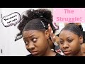 Struggling With This Swoop Bang Natural Hair Ponytail