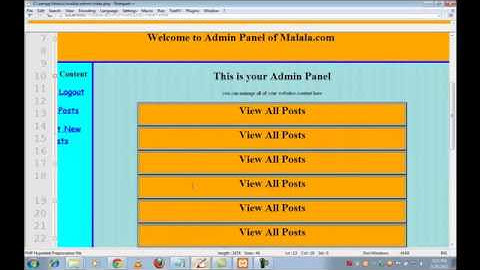 How To Create A Website & Admin Panel in PHP MySQL   Urdu Hindi 16 of 32