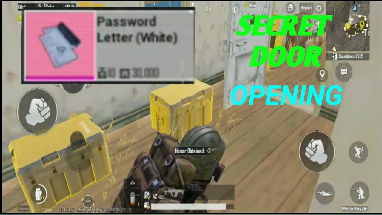 Opening the secret white door In tribe | pubg metro royale gameplay .