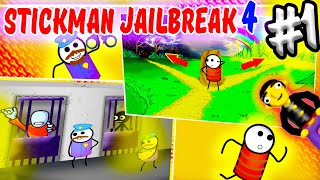 Stickman. Jailbreak 4 #1. Побег из ТЮРЬМЫ. Логическая игра. 12 ЗАМКОВ. One LEVEL. СТИКМЕН. screenshot 1