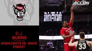 NC State's D.J. Burns Jr. Proves To Be The Biggest Dog On The Court