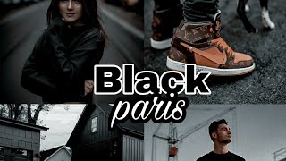 Black paris presets - lightroom mobile presets/ link dng / Black tone / black preset screenshot 1