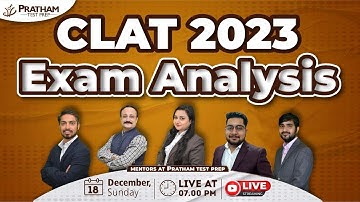 CLAT 2023 Exam Analysis | PRATHAM Test Prep