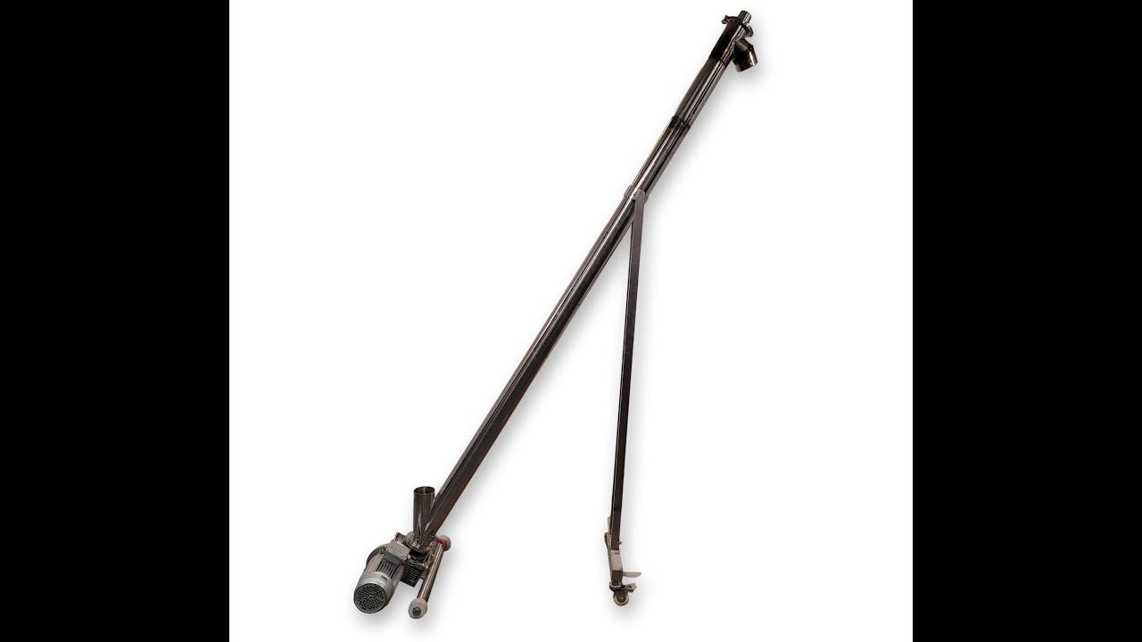 Used 3" Dia. Stainless Steel Sanitary Tubular Incline Screw Auger Conveyor