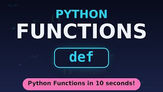 Information Python Functions Explained in 10 Seconds! #shorts #python #coding #technology  Guide