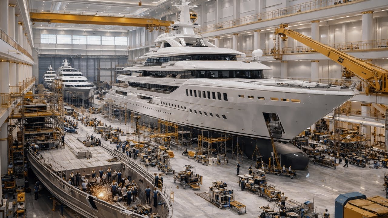 Inside Italy’s $500M Mega Yacht Shipyard — How Luxury Superyachts Are Built”