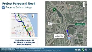 Florida’s Turnpike and Interstate 95 Direct Connection Interchange Public Hearing Video