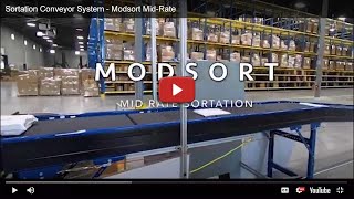 Modsort Mid-Rate Sortation Conveyor System by SJF Material Handling Inc. 1,858 views 3 years ago 1 minute, 47 seconds