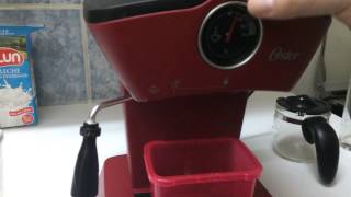 Cafetera Oster 3188 preparando Capuccino - YouTube