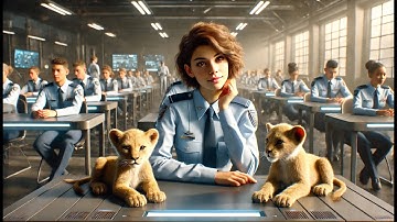 Instructor Released Predator Cubs Into the Lecture Hall — They Climbed Into the Human’s Lap Instead