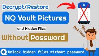 How to See Vault Hidden Images Without Password | How to Show/Decrypt the Vault encrypted files screenshot 1