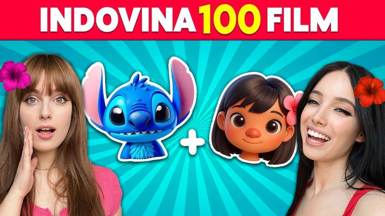 INDOVINIAMO 100 FILM DALLE EMOJI!🍿 Lilo e Stitch, Frozen, Kung Fu Panda