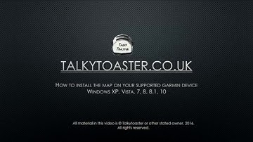 Windows - How to install the Standard or TT1:50K Maps  on your Garmin GPS