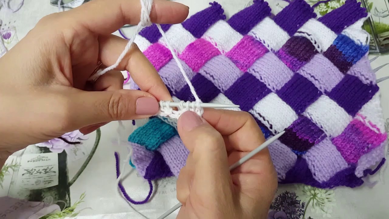 Cum tricotam modelul "Entrelac"