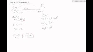 2D Kinematics: Kicking a Football