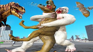 Angry Dinosaur Rampage Gorilla Animal City Smasher dinosaur rampage Gameplay screenshot 4