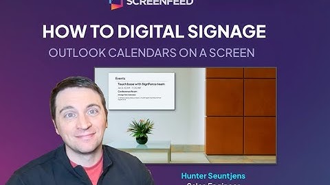 Get Outlook Calendars on a Screen