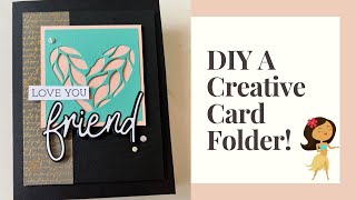 How To Make A Card Folder: Perfect For Gift Giving Too!