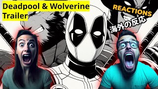Deadpool & Wolverine Trailer Reaction Mashup | Deadpool 3 - Super Bowl 2024