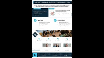 One Page Proposal For Technology Implementation Project Presentation Report Infographic Ppt Pdf