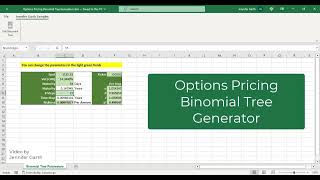 Options Pricing Binomial Tree Generator