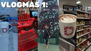 SPEND A DAY WITH ME | Christmas Decor Shopping, Movie night \& Hot Cocoa | VLOGMAS 1