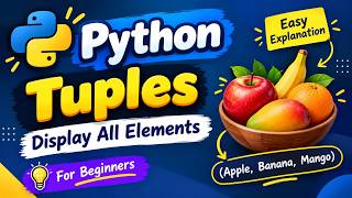 Python Tuple  | Display All Fruits | Python Tutorial