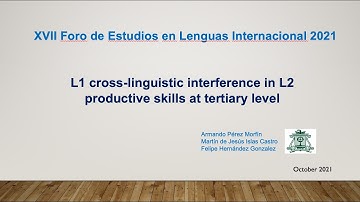 L1 cross-linguistic interference in L2 productive skills at tertiary level