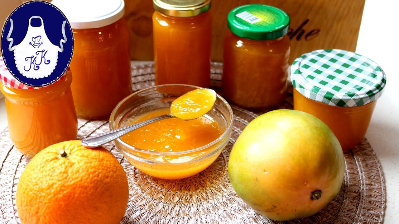 Mango küsst Orange - Marmelade / ohne Gelierzucker