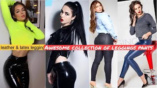 Attractive & new latex faux leather leggings pants outfit ideas #new #leather #latex #leggings #pant screenshot 3